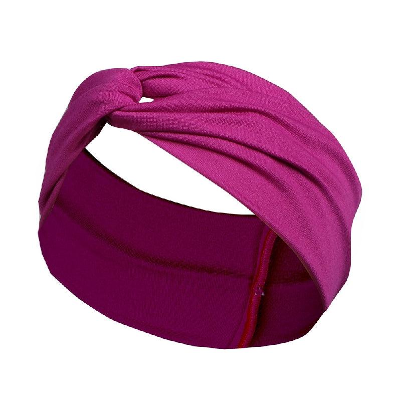 Solid Knotted Hairband Women's Headband Sweat Absorbing Sports Yoga Hair Accesso