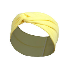Solid Knotted Hairband Women's Headband Sweat Absorbing Sports Yoga Hair Accesso