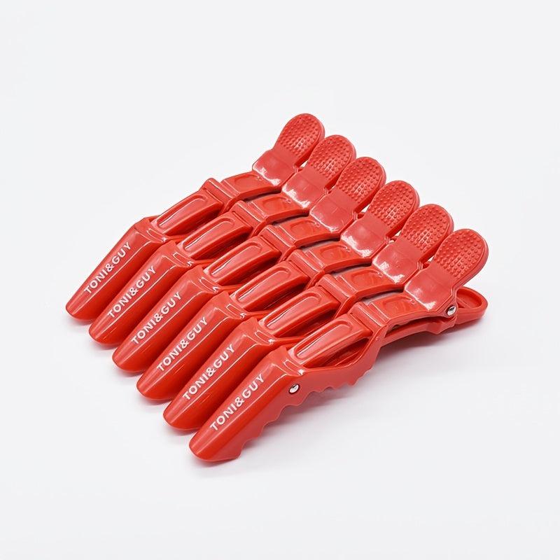 6pcs Hairdressing Clips Hair Salon Barrette Holding Tool