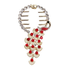 Vintage Metal Hair Clips Peacock Hairpin Charm Hairpiece Jewelry for Women