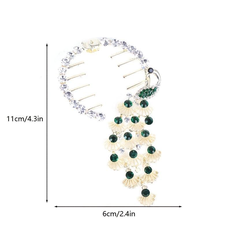 Vintage Metal Hair Clips Peacock Hairpin Charm Hairpiece Jewelry for Women