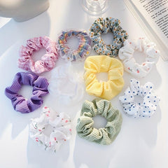 Retro Fabric Hair Tie Fat Scrunchie Head Rope Hair Accessories