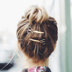 Small Scissors Metal Hair Clip Funny Hair Accessories