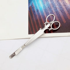 Small Scissors Metal Hair Clip Funny Hair Accessories