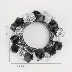 Crystal Hair Tie Head Rope Head Jewelry Rubber Band Ponytail Holder Hair Accesso