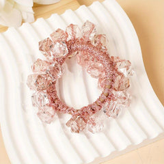 Crystal Hair Tie Head Rope Head Jewelry Rubber Band Ponytail Holder Hair Accesso
