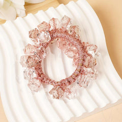 Crystal Hair Tie Head Rope Head Jewelry Rubber Band Ponytail Holder Hair Accesso
