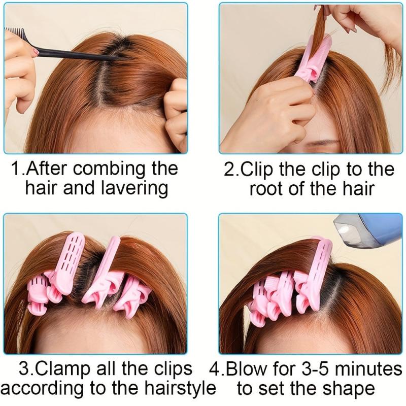 2pcs Fluffy Hair Clip Curly Hair Styling Clip Hair Pins Hair Accessories