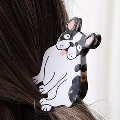 Cartoon Dog Shaped Hair Claw for Women Girls