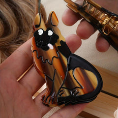 Cartoon Dog Shaped Hair Claw for Women Girls