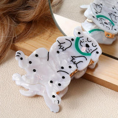 Cartoon Dog Shaped Hair Claw for Women Girls