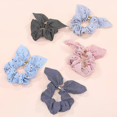 7pcs Flower Pattern Hair Tie Elastic Scrunchie Pastoral Style