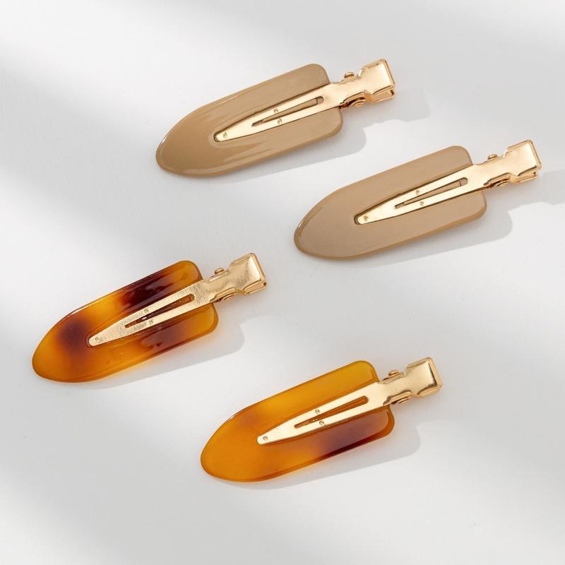 4pcs No Crease Hair Clips For Women Hair Styling No Bend Hair Clips