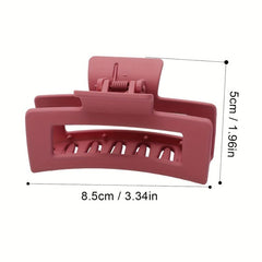 4pcs Frosted Hair Claw Hollow Hair Claw Style Hair Claw Nonslip Ponytail Holder