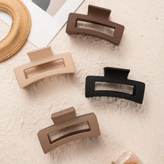 4pcs Frosted Hair Claw Hollow Hair Claw Style Hair Claw Nonslip Ponytail Holder