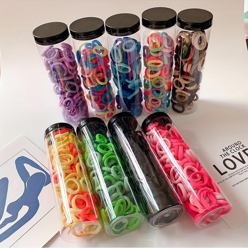 100pcs Canned Hair Tie Bracelet Hair Rope Hair Accessories