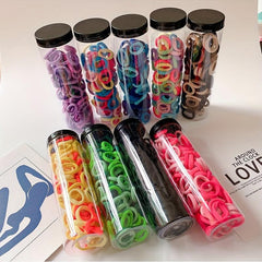100pcs Canned Hair Tie Bracelet Hair Rope Hair Accessories