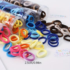 100pcs Canned Hair Tie Bracelet Hair Rope Hair Accessories