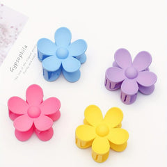 Creative Flower Hair Claw Matte Hair Claws For Ladies And Girls