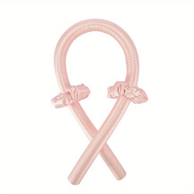 Minimalist Solid Hair Curler Heatless Curling Headband Silk Hair Roller