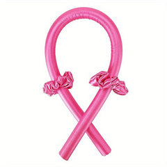 Minimalist Solid Hair Curler Heatless Curling Headband Silk Hair Roller