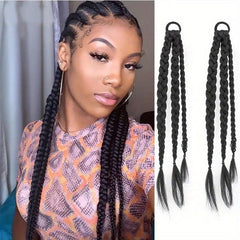 Y2k Boxing Braided Ponytail Twisted Long Braid Hair Accessory