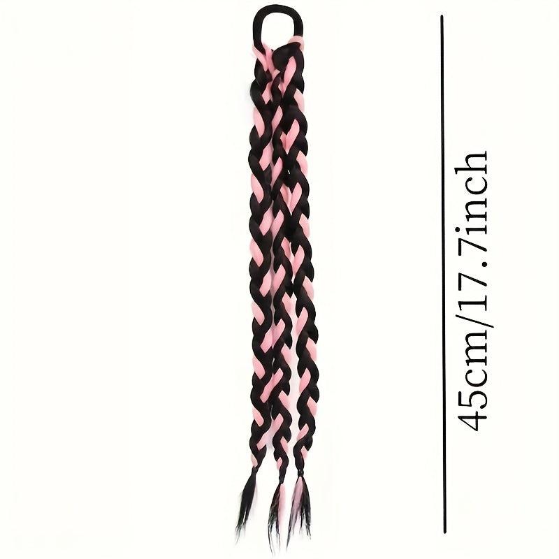 Y2k Boxing Braided Ponytail Twisted Long Braid Hair Accessory