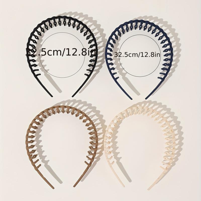 4pcs Waves Hair Band Nonslip Headband for Women Men