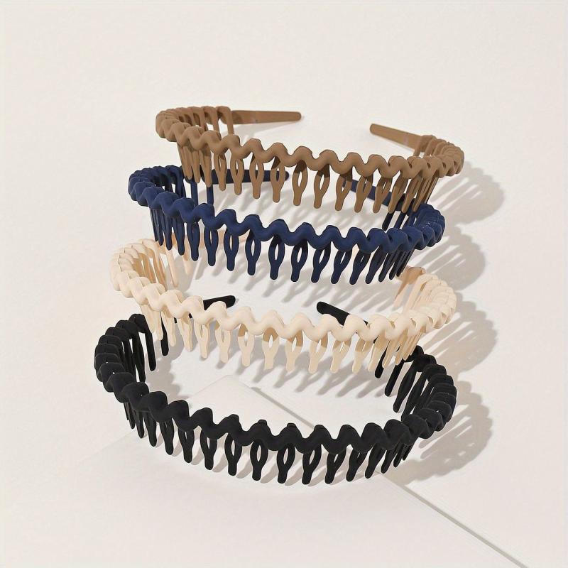 4pcs Waves Hair Band Nonslip Headband for Women Men