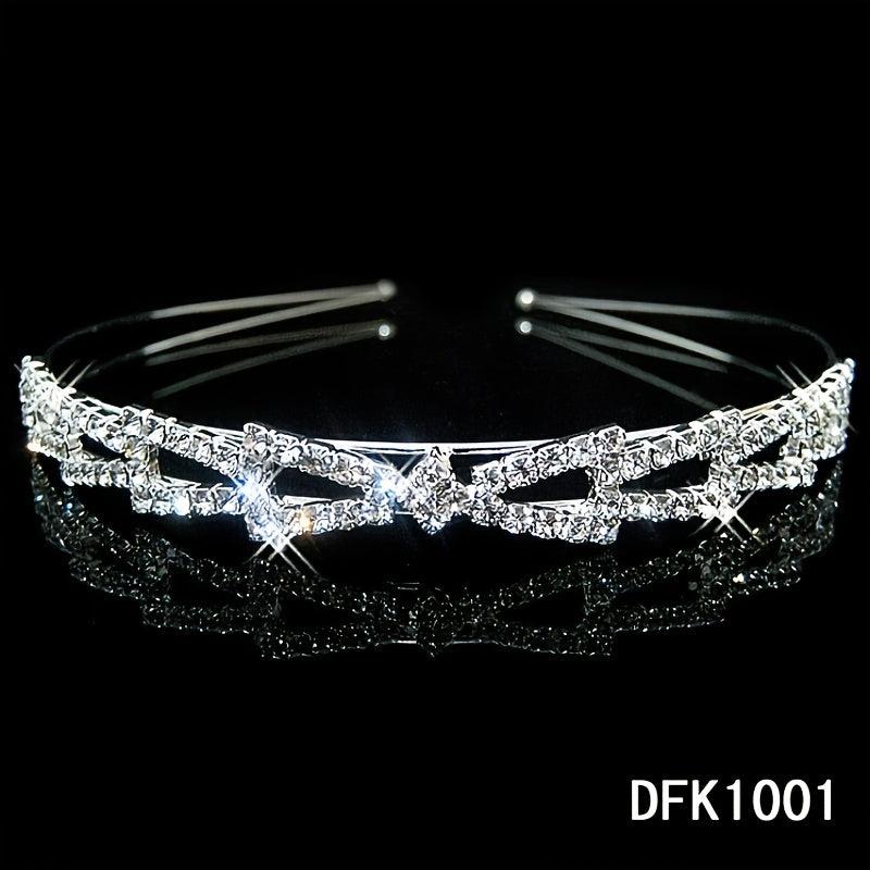 Rhinestone Wedding Headband Bridal Tiara Wedding Headpiece Bride Accessory