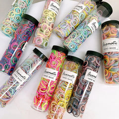 Iridescent Scrunchies Small Colorful Women Retro Hair Accessories