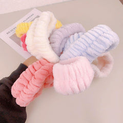 Spa Headband Wrist Washband Set Shower Head Wraps