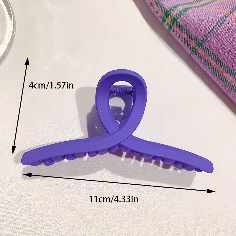 Matte Glossy Twisted Hair Claw Clip Strong Hold Hair Accessories
