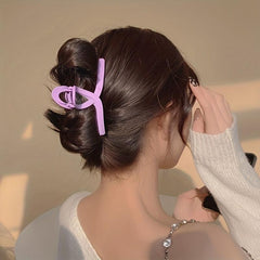 Matte Glossy Twisted Hair Claw Clip Strong Hold Hair Accessories