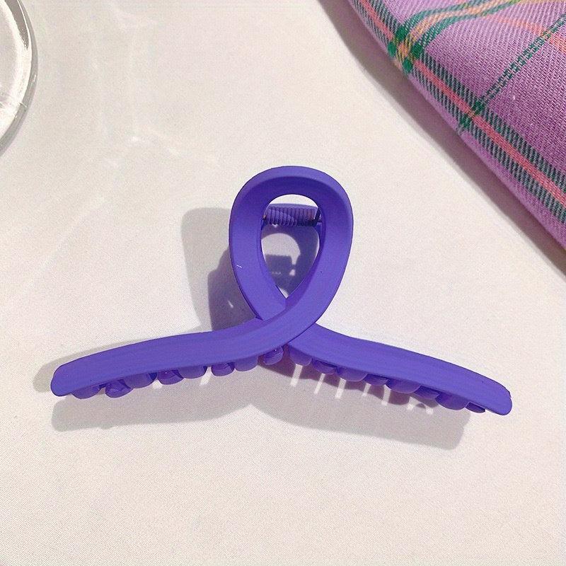 Matte Glossy Twisted Hair Claw Clip Strong Hold Hair Accessories