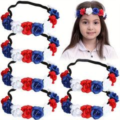 Flower Headband Elastic Hair Bundle Hair Accessories for Women
