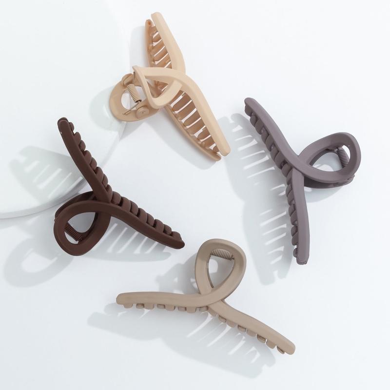 4pcs Oversize Matte Hair Claw Clip - Thick Hair French Hair Accessories