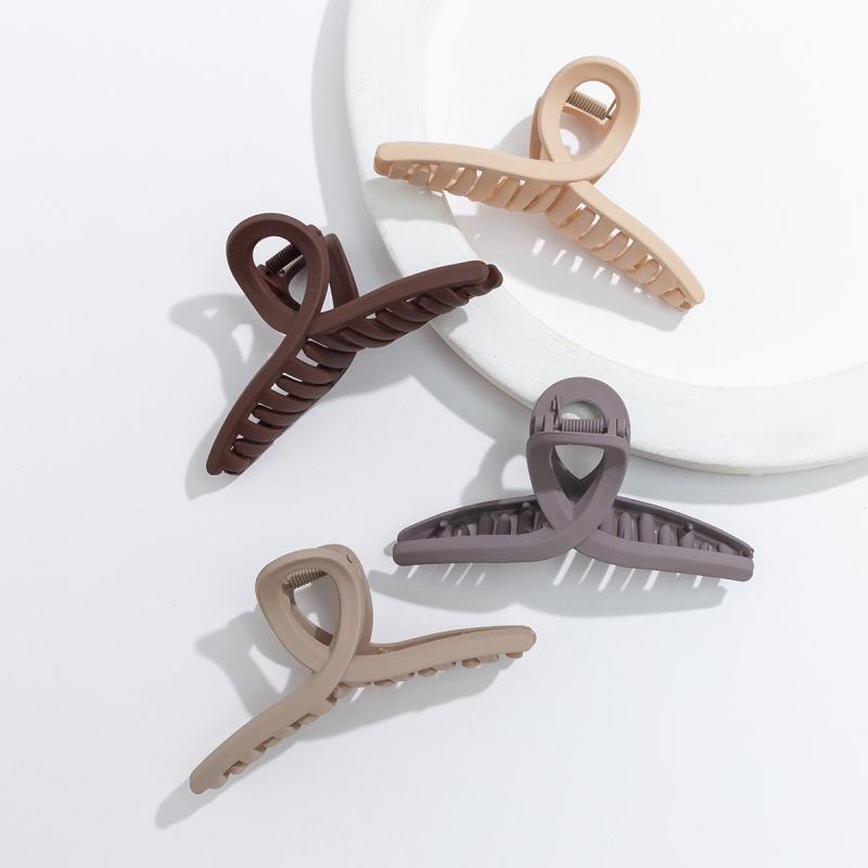 4pcs Oversize Matte Hair Claw Clip - Thick Hair French Hair Accessories
