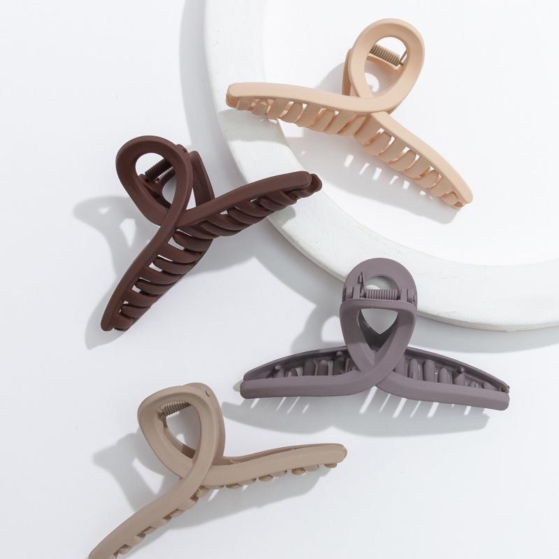 4pcs Oversize Matte Hair Claw Clip - Thick Hair French Hair Accessories