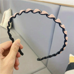 Wavy Cross Headband Sweet Spa Wash Face Make Up Headband