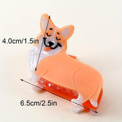 Acrylic Dog Shape Hair Claw Clip