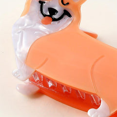 Acrylic Dog Shape Hair Claw Clip