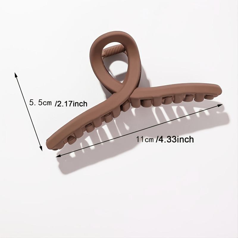 2pcs Banana Hair Claw Clips Large Matte Barrettes Hair Accessories