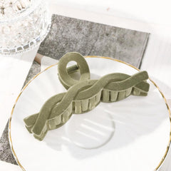 Large Cross Hair Claw Winter Flocking Hairpin Women Clamp Clip