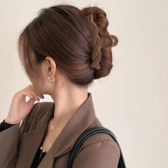 Large Cross Hair Claw Winter Flocking Hairpin Women Clamp Clip