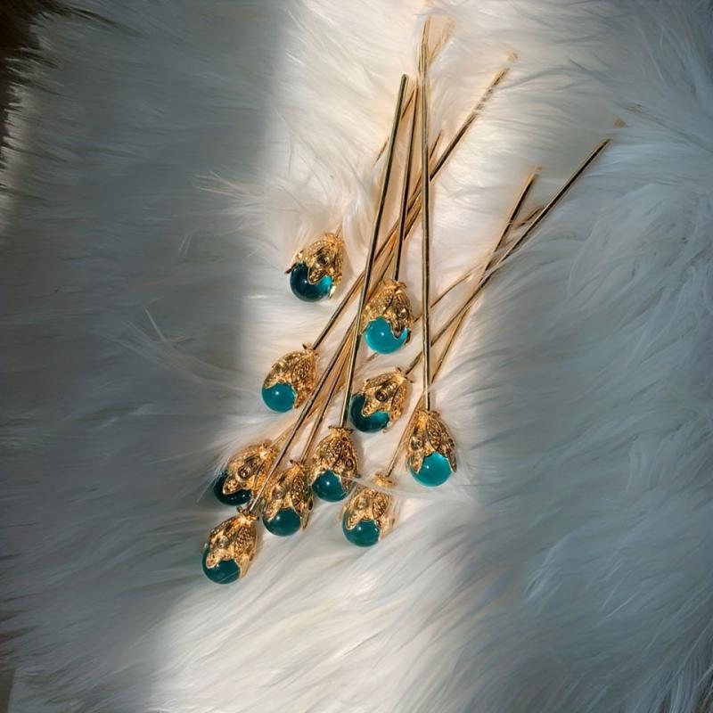 Ancient Style Golden Stick Hairpin Daisy Hairpin Straight Hairpin