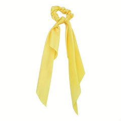 Solid Hair Tie Knotted Ribbon Satin Scrunchie Hair Accessories