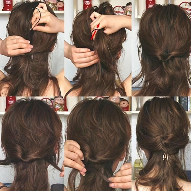 4pcs Hair Accessories Braiding Tools Bun Maker Twist Hair Clips