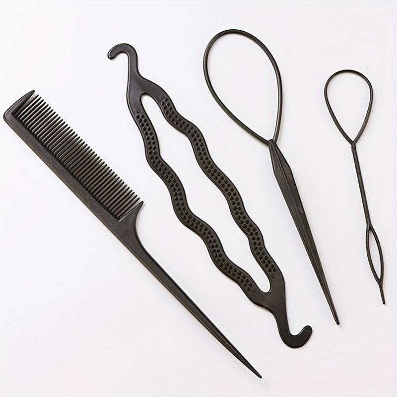 4pcs Hair Accessories Braiding Tools Bun Maker Twist Hair Clips