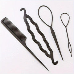 4pcs Hair Accessories Braiding Tools Bun Maker Twist Hair Clips